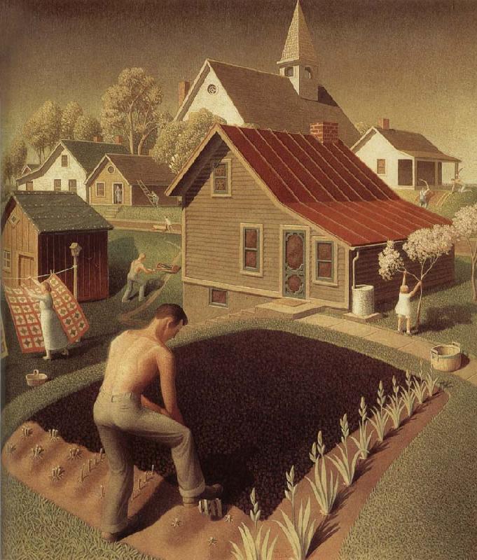 Grant Wood Town Spring